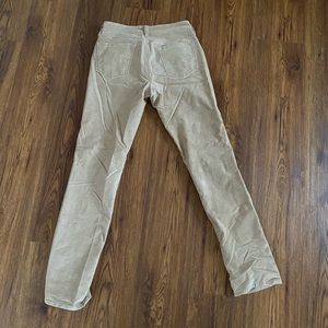 Corduroy straight leg pants